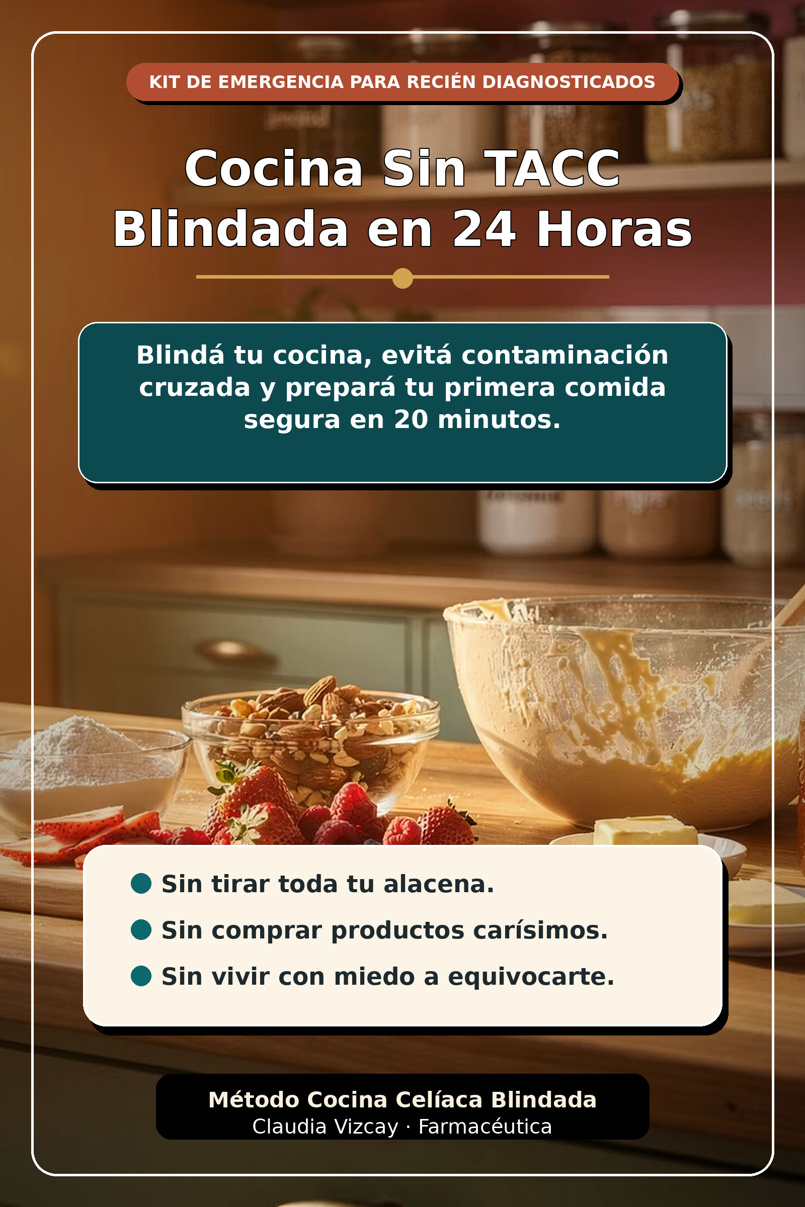 Cocina sin TACC blindada en 24 horas pack completo